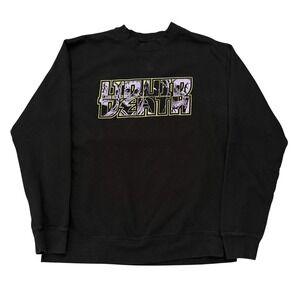Liquid Death Return of the Dead Mens Black Graphic Crewneck Sweatshirt Size L